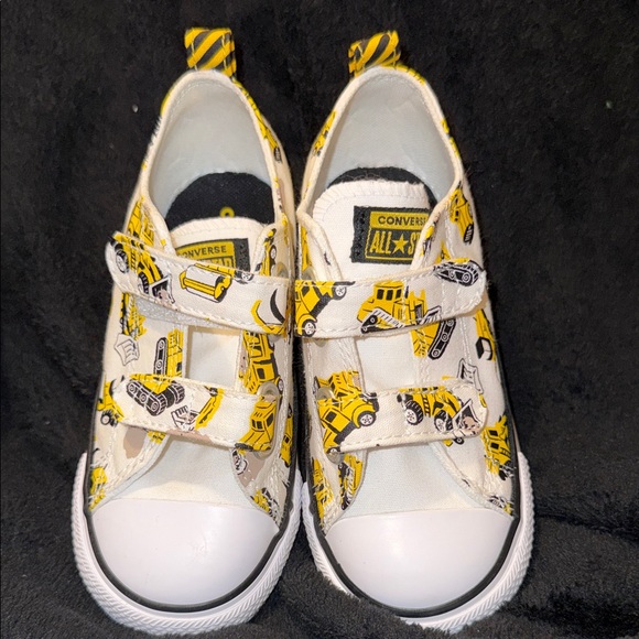 Converse Kids Yellow Construction Sneakers New* Sz 10 - Picture 7 of 10